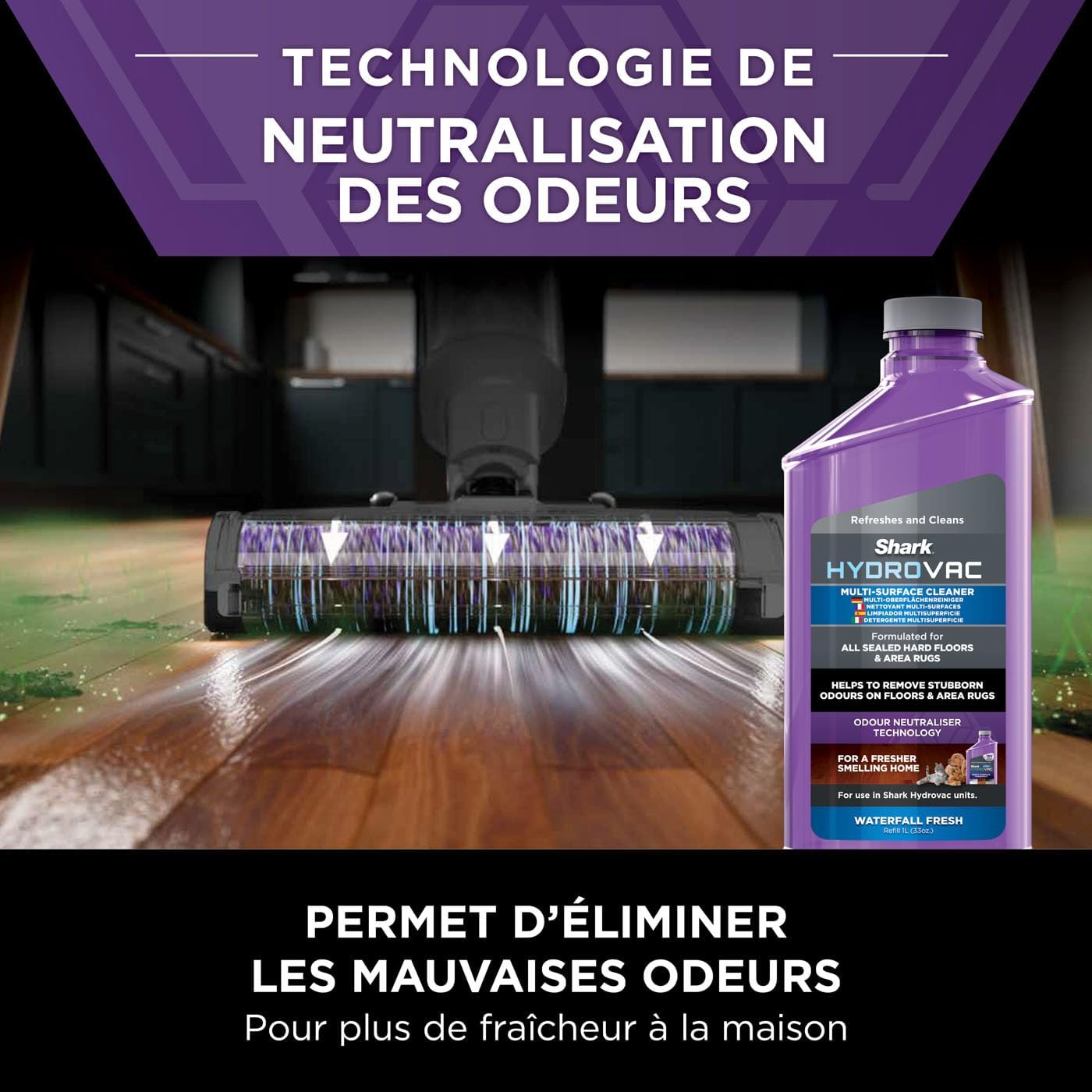 Lot de 3 recharges de nettoyant multi-surfaces 1L