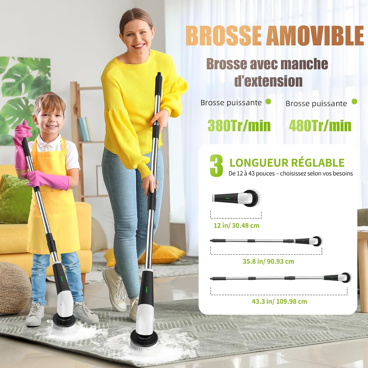 Brosse électrique Nettoyage rotative